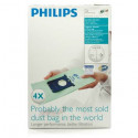 Tolmukott Philips FC8022 HEPA — Anti-allergy (1 pakk - pakis 4tk) s-bag/disposable dust bag, Electro