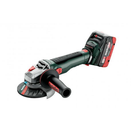 METABO.ANGLE GRINDER WB 18 LT BL 11-125 QUICK WITH BRAKE 2x5.2Ah LiHD METABOX