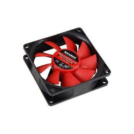Performance C Series 80x80x25 (schwarz/rot, 80 mm)