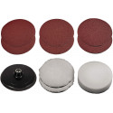 Einhell disc/polishing/sanding sheet set, 150mm, sanding/polishing agent (for polishing and sanding 