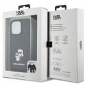 Karl Lagerfeld case for iPhone 13 Pro 6,1" KLHCP13LSAKCPSK black HC Saffiano KC Metal Pin Crossbody
