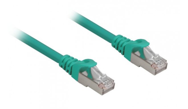 Sharkoon network cable RJ45 CAT.6a SFTP LSOH green 0,50m - HalogenFree