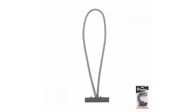 BUNGEE CORD T BAR elastic rubber with T-bar swivel, 15 cm long - 10 PCS blister