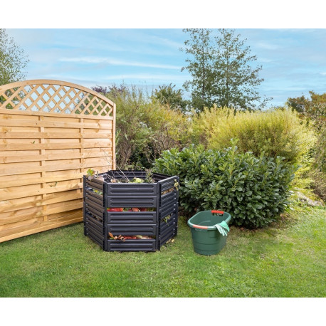 AIR-KING composter 600 L, black