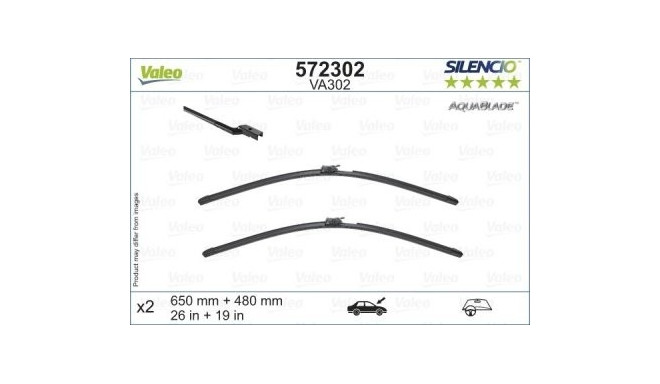 Valeo Silencio Aquablade 572302 raamita kojamees,  soojenduseta