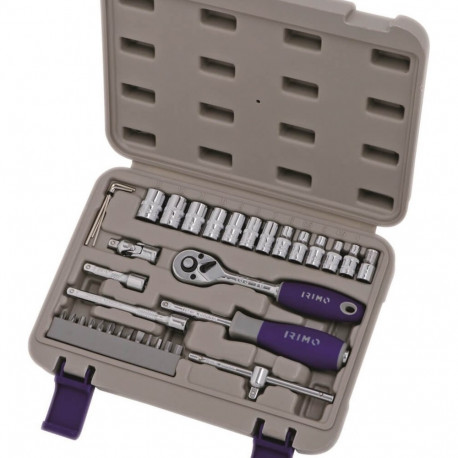 Padrunite 4-13mm ja otsakute PH,PZ,SL,HEX kmpl. 1/4" 35 osa Irimo