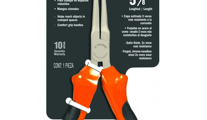 Needle nose plier 150mm comfort grip Truper®
