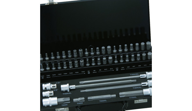 Otsikute komplekt 49 tk Torx, 10 mm, HEX, XZN M