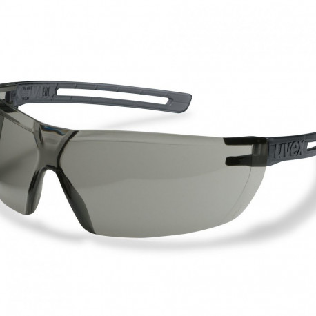 Safety glasses Uvex X-fit, grey lens, supravision excellence (anfi scratch, anti fog) coating, black