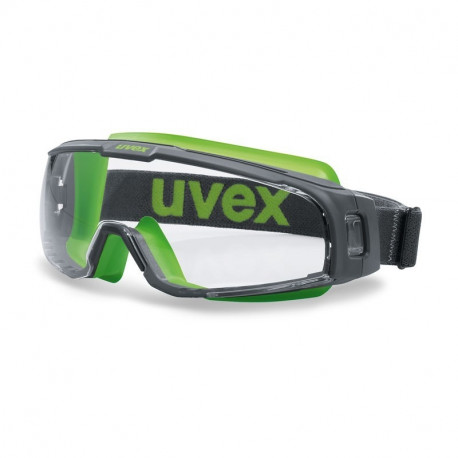 Safety goggles with perfect fit Uvex U-sonic, clear lens, supravision extreme (anfi scratch, anti fo