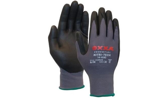 Nylon gloves with nitrile foam coating OXXA Nitri-Tech Foam 14-690, size 6/XS