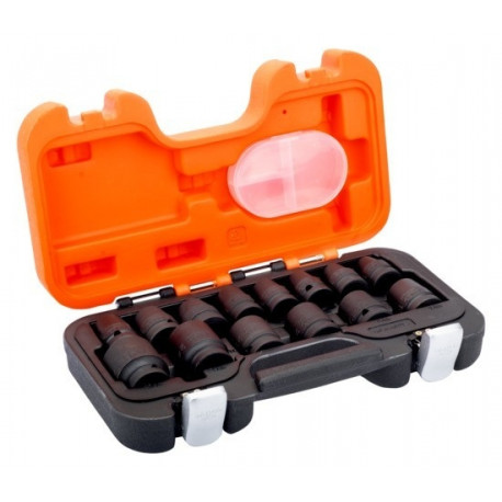 Kuuskant löökpadrunite komplekt Bahco 10-27mm 14 osa 1/2"