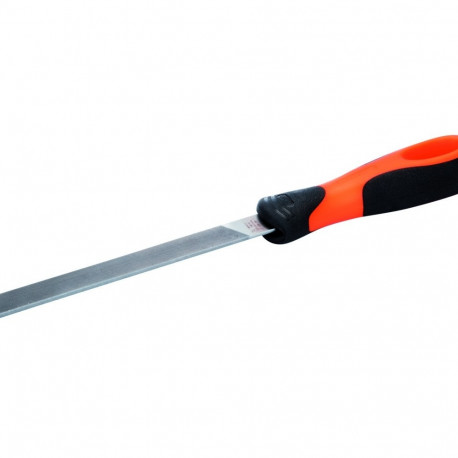 Teritusviil lapik 8" 200mm jäme raie käepidemega