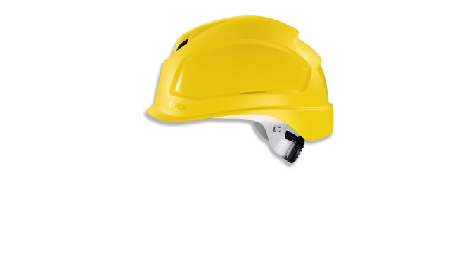 Safety helmet Pheos B-S-WR, yellow, variable front/back ventilation, 55-61 cm