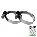 Stainless zebra hose clamp BRADAS 8-12mm 1pcs.