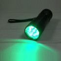9 LED žalios šviesos augalai auga žibintuvėlis