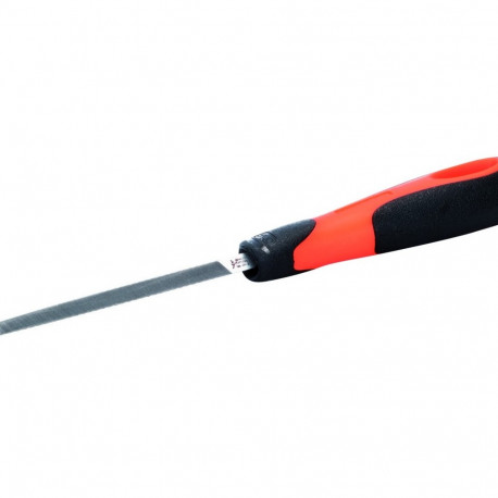 Kolmnurkne peenike saeteritusviil 5" 125mm peen raie käepidemega