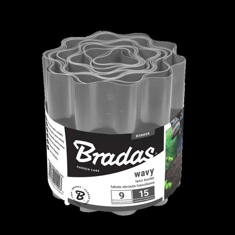 Muruääris laineline Bradas, hall 25cm