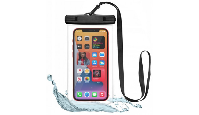 Tech-Protect waterproof bag Universal, transparent/black