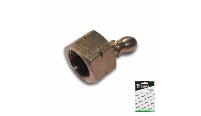 Kahesegmendiline pistik 3/8"L emane / 9-10mm BRASS