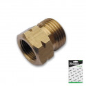 Adapter  21,8L male / 3/8" L female - BRASS