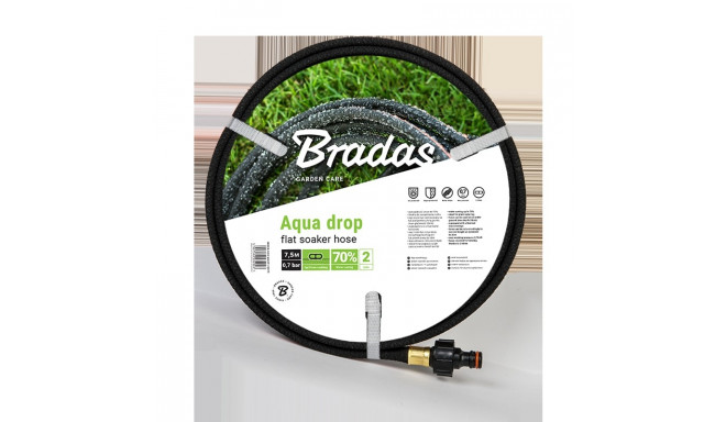 Watering hose AQUA-DROP FLAT 1/2" - 7,5m