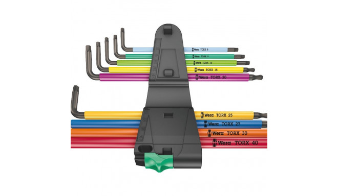 Wera L-key set multicolour XL for TORX screws, long version 967/9 TX XL