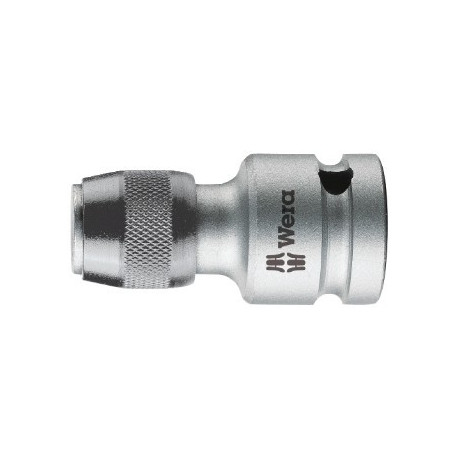 Adapteris iš 1/2" terkšlės į 1/4" antgalį, greitos fiksacijos 784 C/1