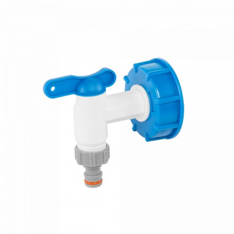 IBC adapter S60x6 PP kraaniga ¾" ning kraaniliitmikuga