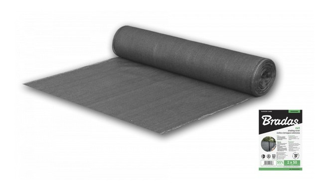 Shading - cover net, 55%, 1,5x50m - grey