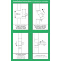 Rainwater collector / trap with valve - 90mm - GRAFIT