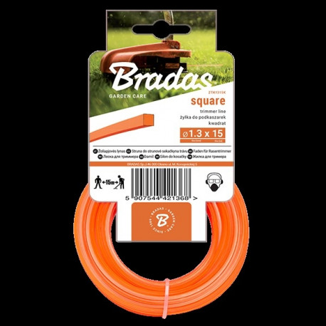 TRIMMER line, square 1,6mm x 15m - card
