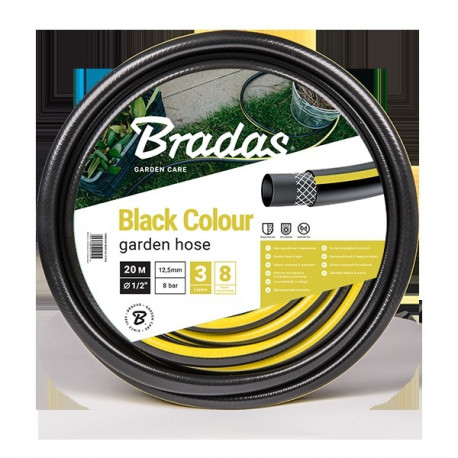 Garden hose BLACK COLOUR 1/2" - 30m