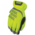 Pirštinės Mechanix FastFit® HiViz geltonos XL dydis. Rauktas rankogalis, dirbtinė oda, TrekDry®, švi