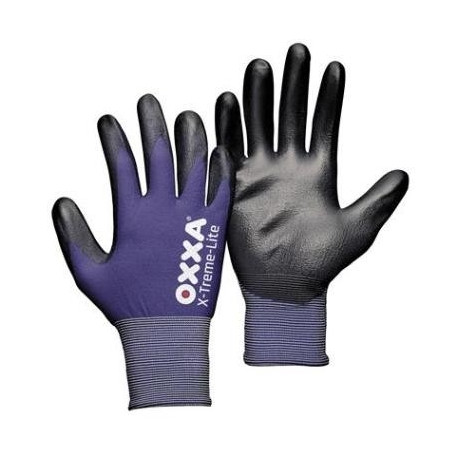 Nylon gloves with polyurethane coating OXXA X-Treme-Lite 51-100, extreme thin, size 8/M
