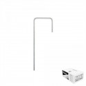 Galvanized metal pin in the shape of "J" width 3cm / height 15cm / BOX