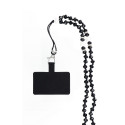 CRYSTAL DIAMOND pendant for the phone / cord length 74cm (37cm in the loop) / on neck - black