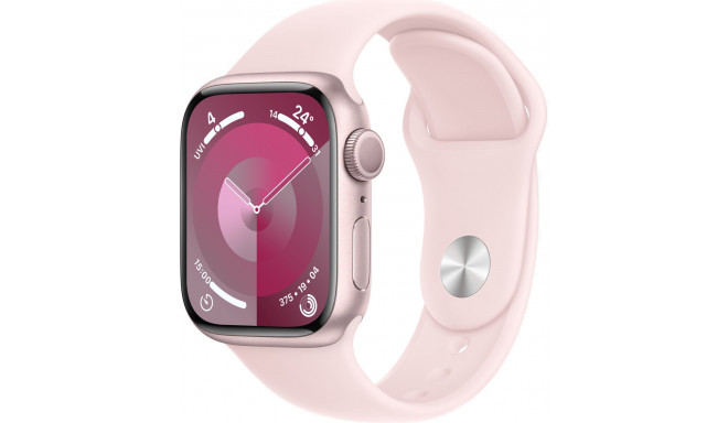Apple Watch 9 GPS 41mm Sport Band M/L, pink (MR943ET/A)