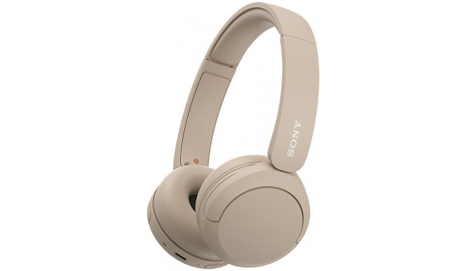 Sony wireless headset WH-CH520, beige