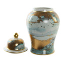 Vase DKD Home Decor Porcelain Blue Modern (22 x 22 x 41 cm)