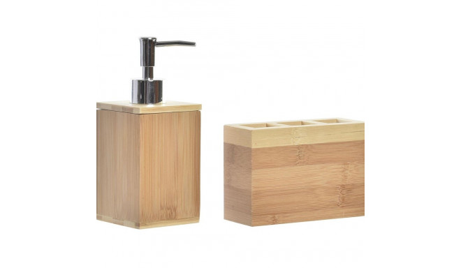 Bath Set DKD Home Decor Natural Bamboo 13 x 5 x 9 cm