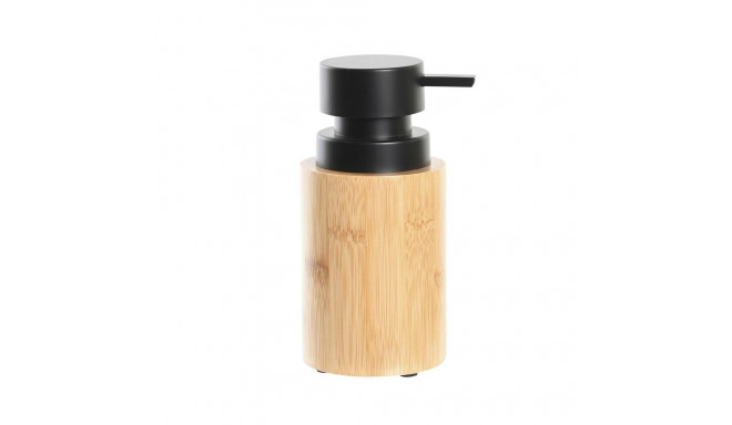 Soap Dispenser DKD Home Decor Black Natural Bamboo polypropylene Loft 8 x 8 x 16 cm