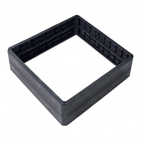 Peenar - istutuskast - peenrakast Ergo Quadro 80 x 80cm L, puiduimitatsioon