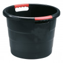 Multi-purpose round container TONI, black 45L
