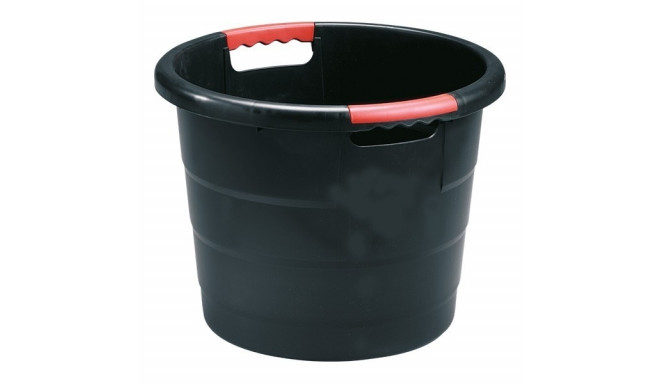 Multi-purpose round container TONI, black 45L