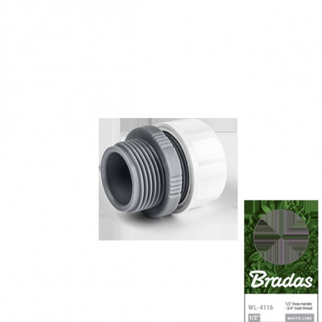 3/4" keermestatud voolikuliitmik 1/2"