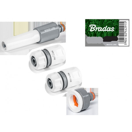 4-osaline 1/2" vooliku liitmikute komplekt