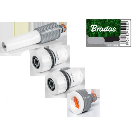 4-osaline 3/4" vooliku liitmikute komplekt