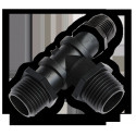 Kolmik 3 x 3/4" väliskeere