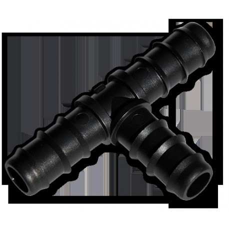 Tee, 3 x 12mm hose barb